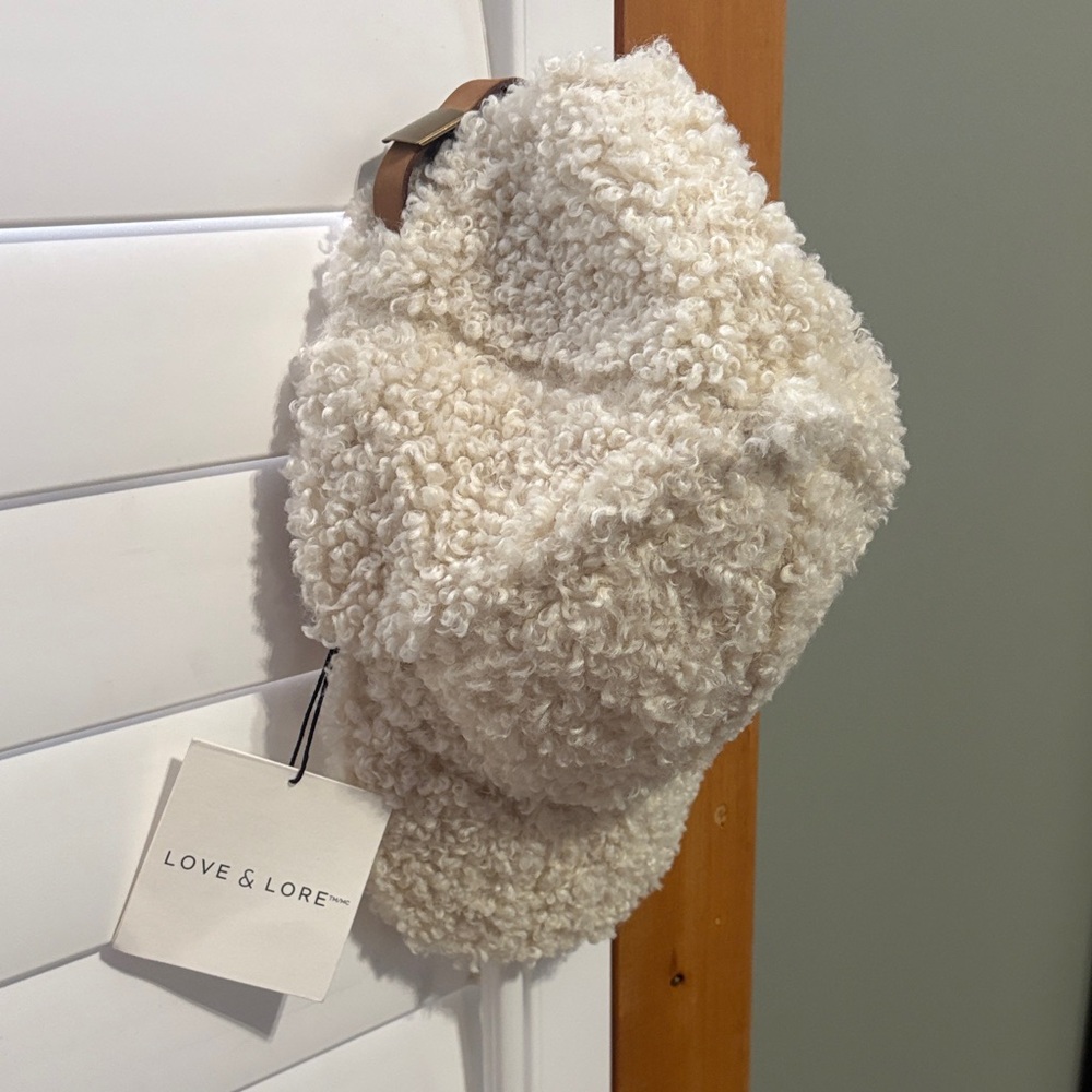 Love & Lore Cream Sherpa Hat